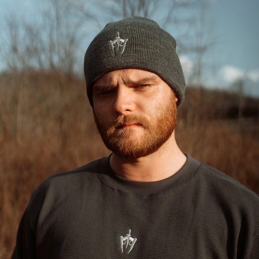 Smoke Grey Signature Beanie USA Made
