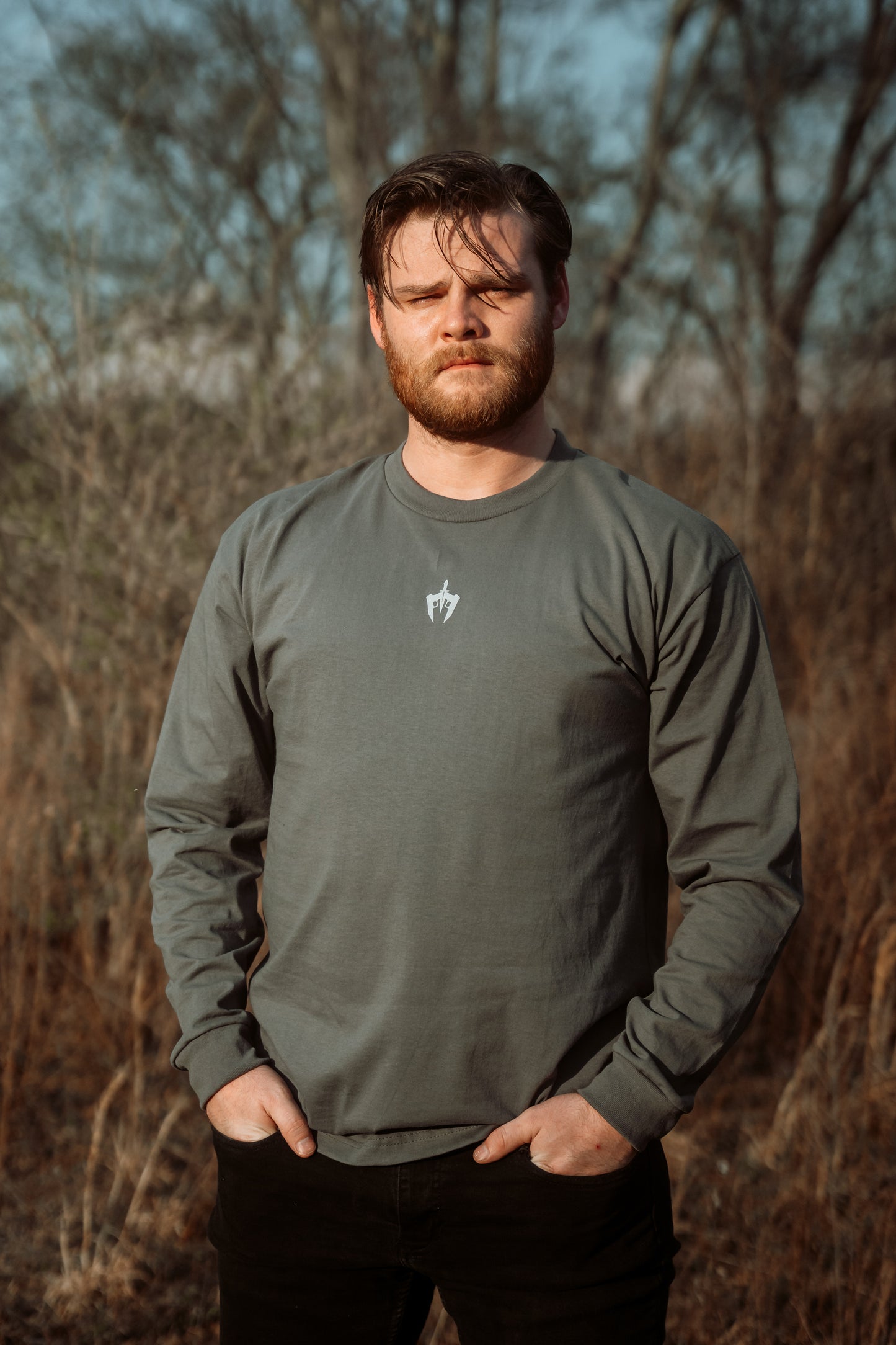 Steel Grey Signature Long Sleeve Shirt USA Made