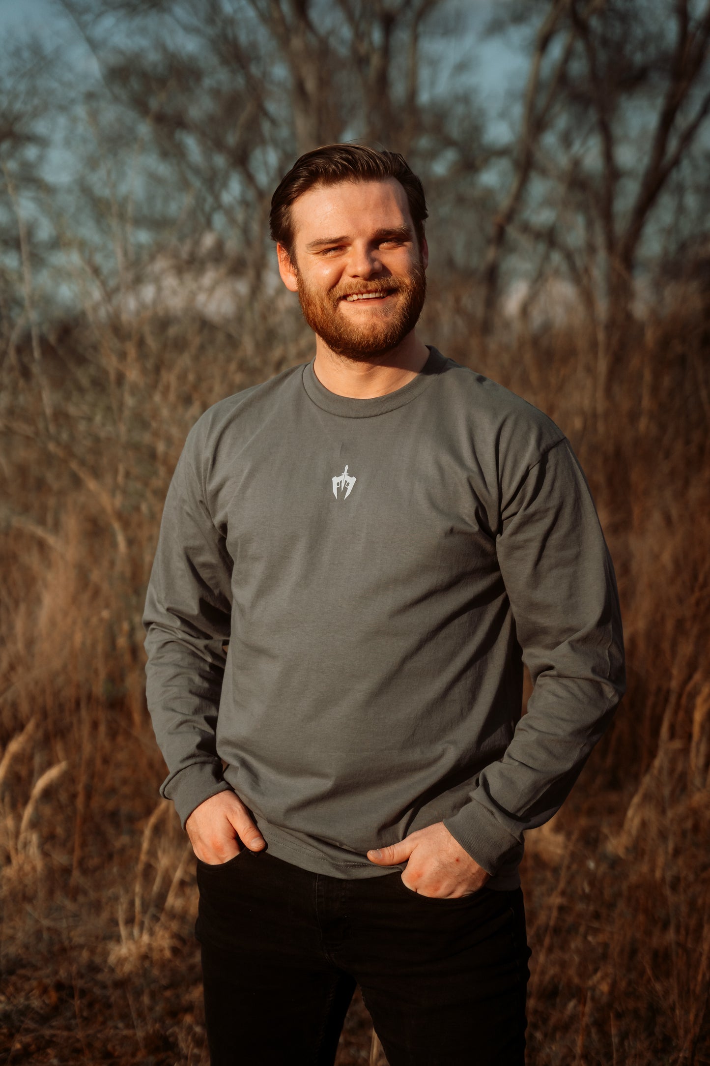 Steel Grey Signature Long Sleeve Shirt USA Made