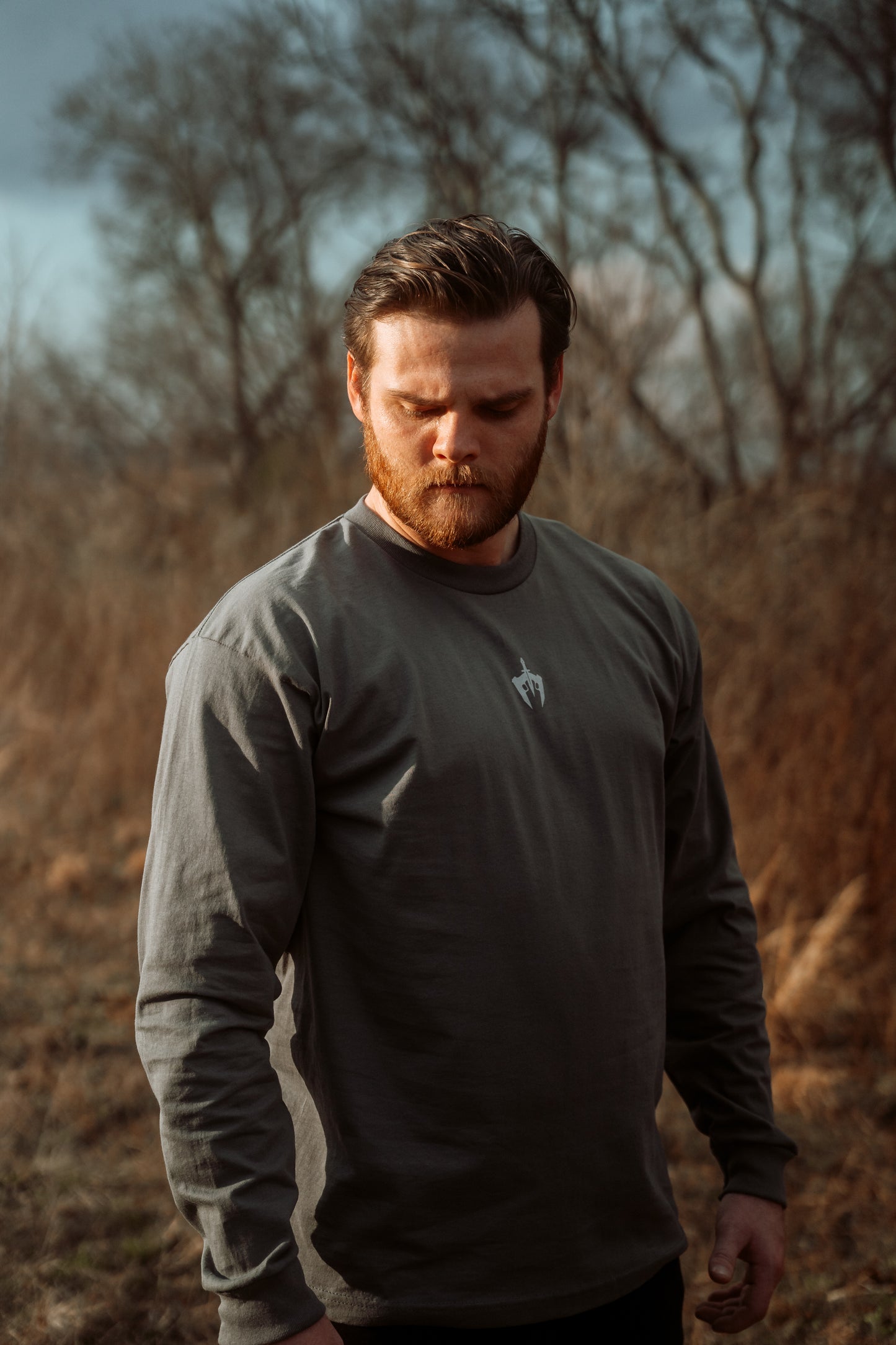 Steel Grey Signature Long Sleeve Shirt USA Made